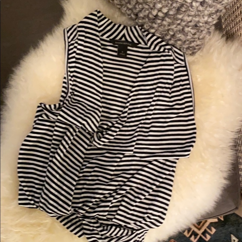 Banana Republic Black + White Tank.